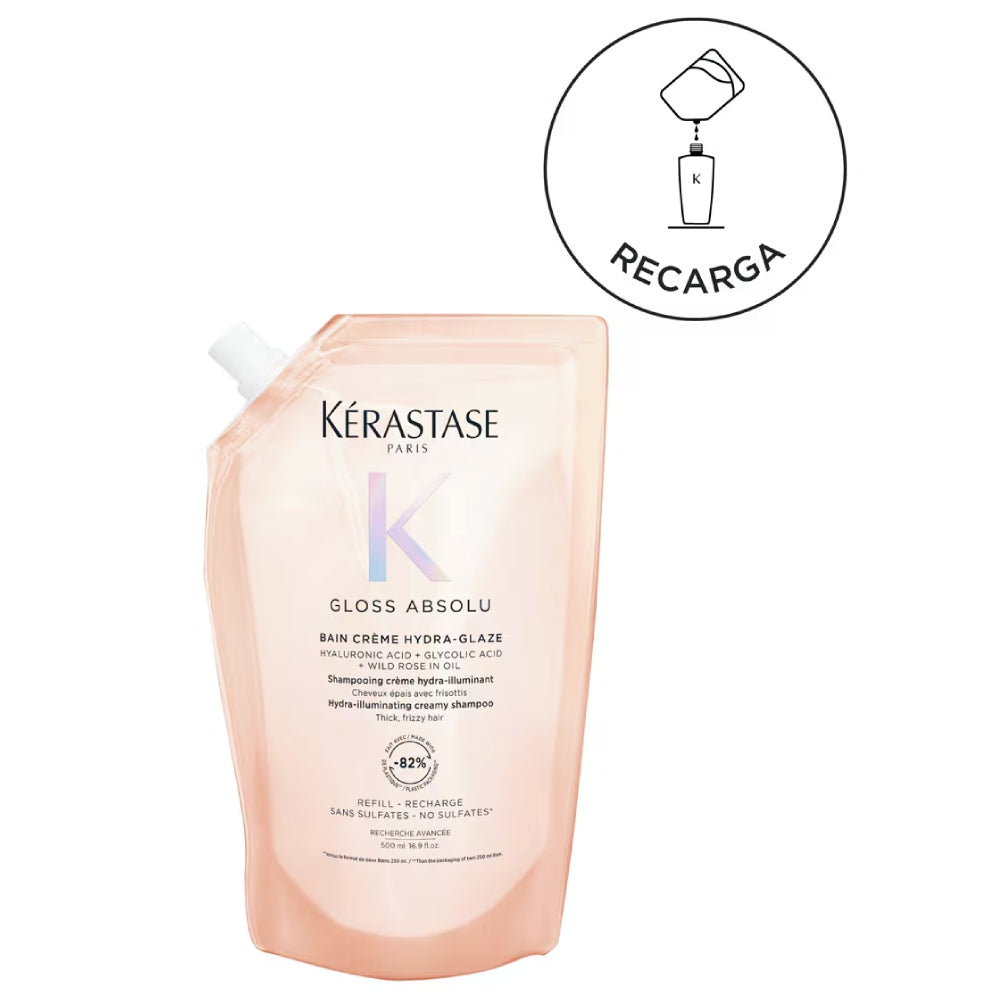 Kérastase - Gloss Absolu Champú Bain Crème Hydra-Glaze Refill 500 ml