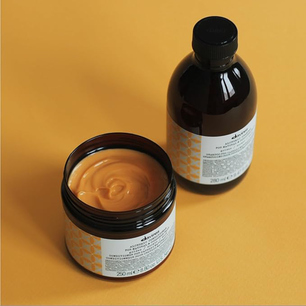 Davines - Acondicionador con Pigmentos Dorado Alchemic Golden 250 ml