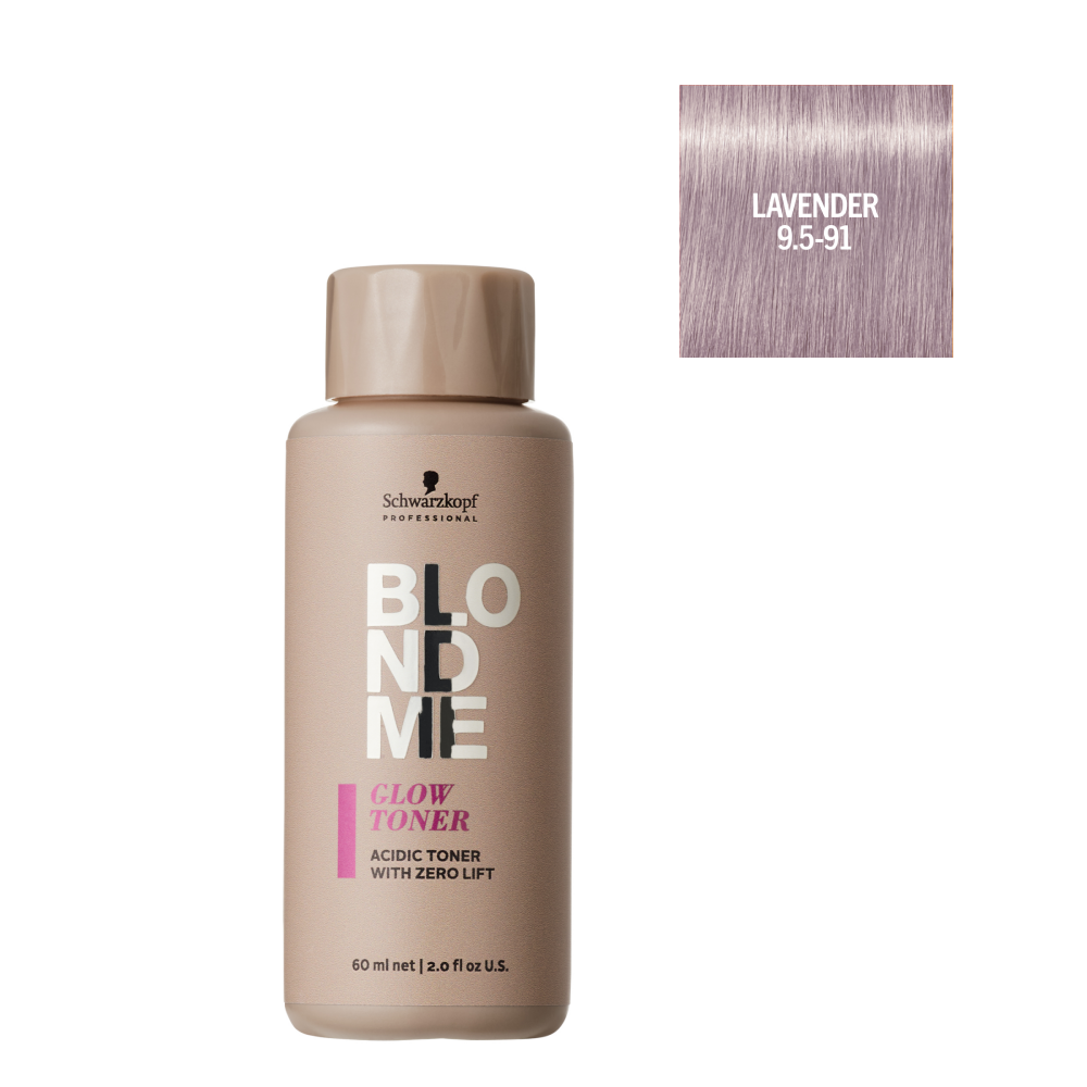 Schwarzkopf - Matizador de Brillo BlondMe Glow Toner 9,5-91 Lavanda 60 ml