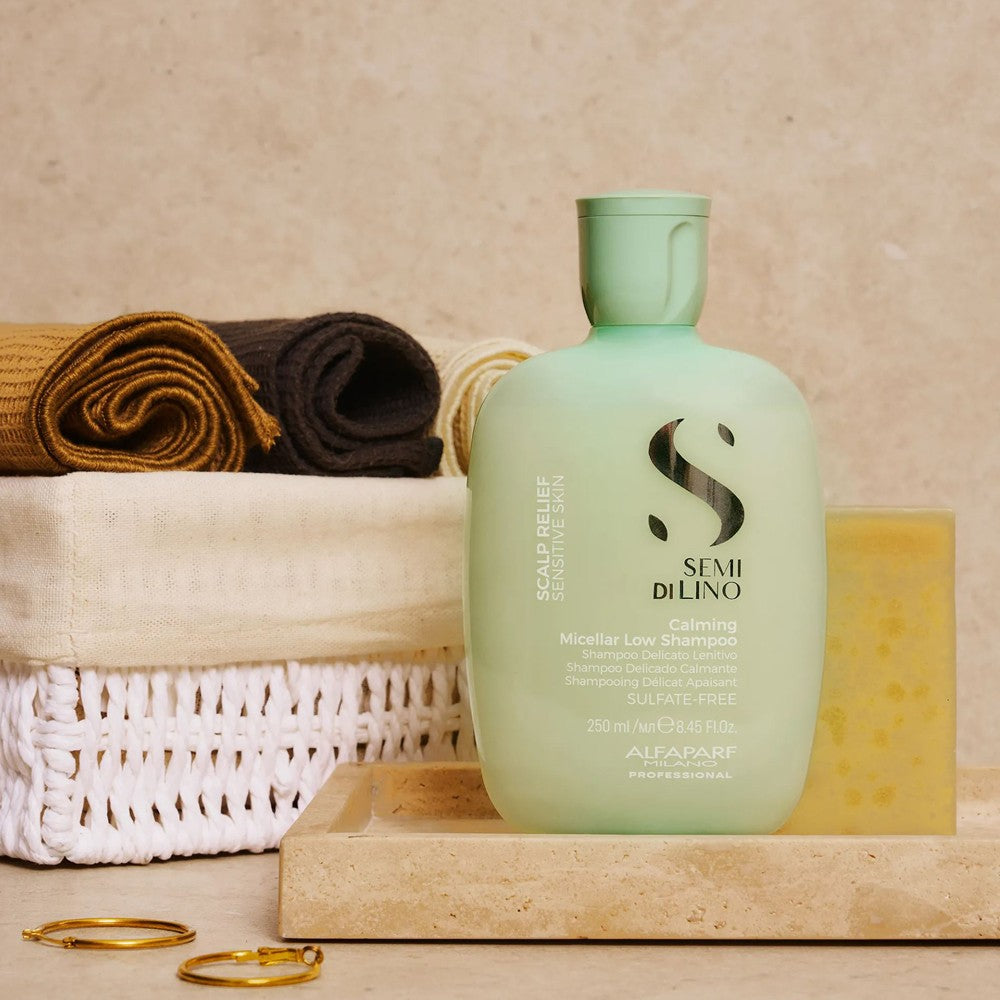 Alfaparf - Semi di Lino Scalp Relief Calming Micellar Low Champú 250 ml