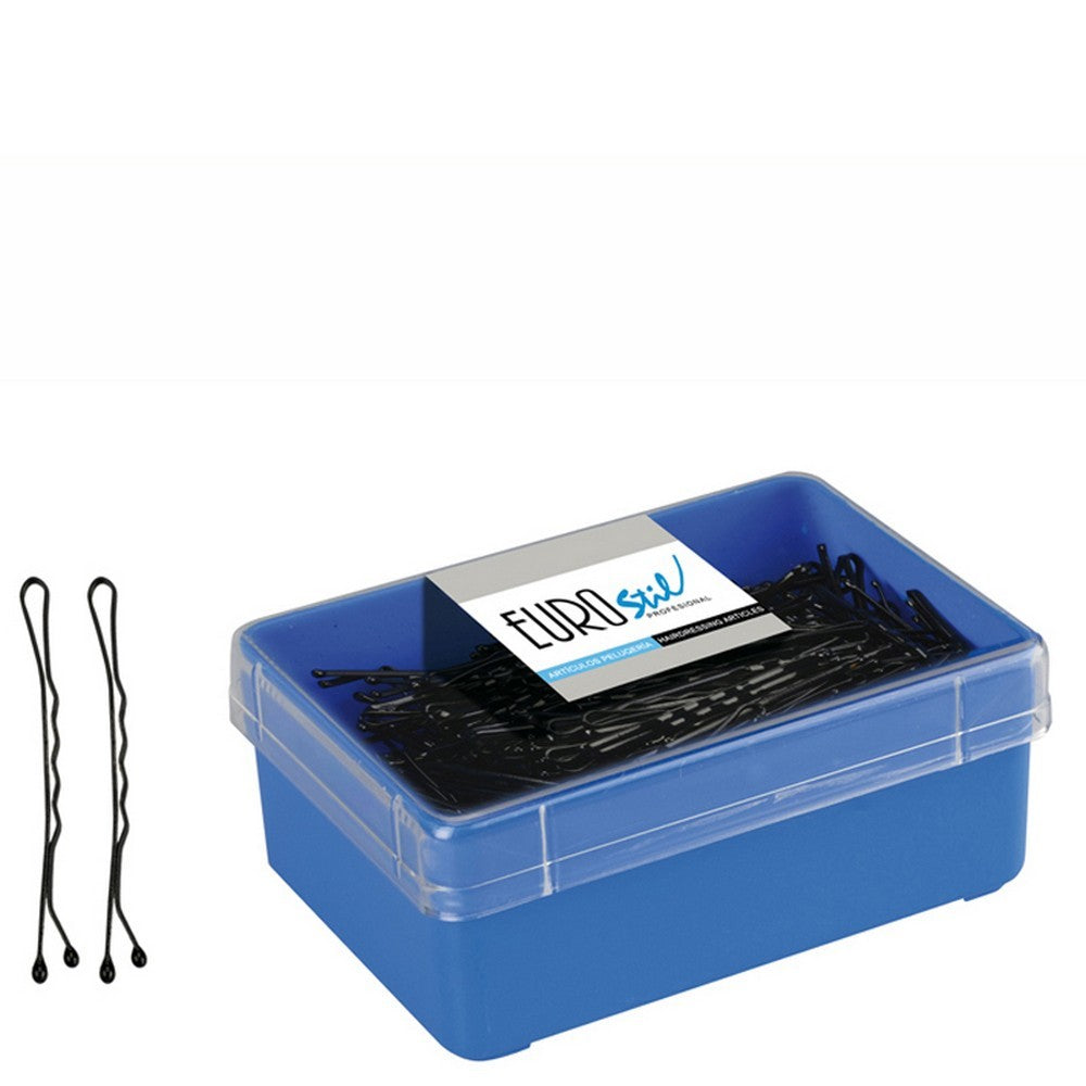 Eurostil - 01610/50 - Caja 300 Clips Negro 50 mm