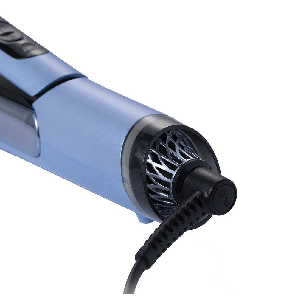 ghd - Duet Iced Luxe Edición Limitada Plancha de Pelo de Aire Caliente 2 en 1 Azul Hielo