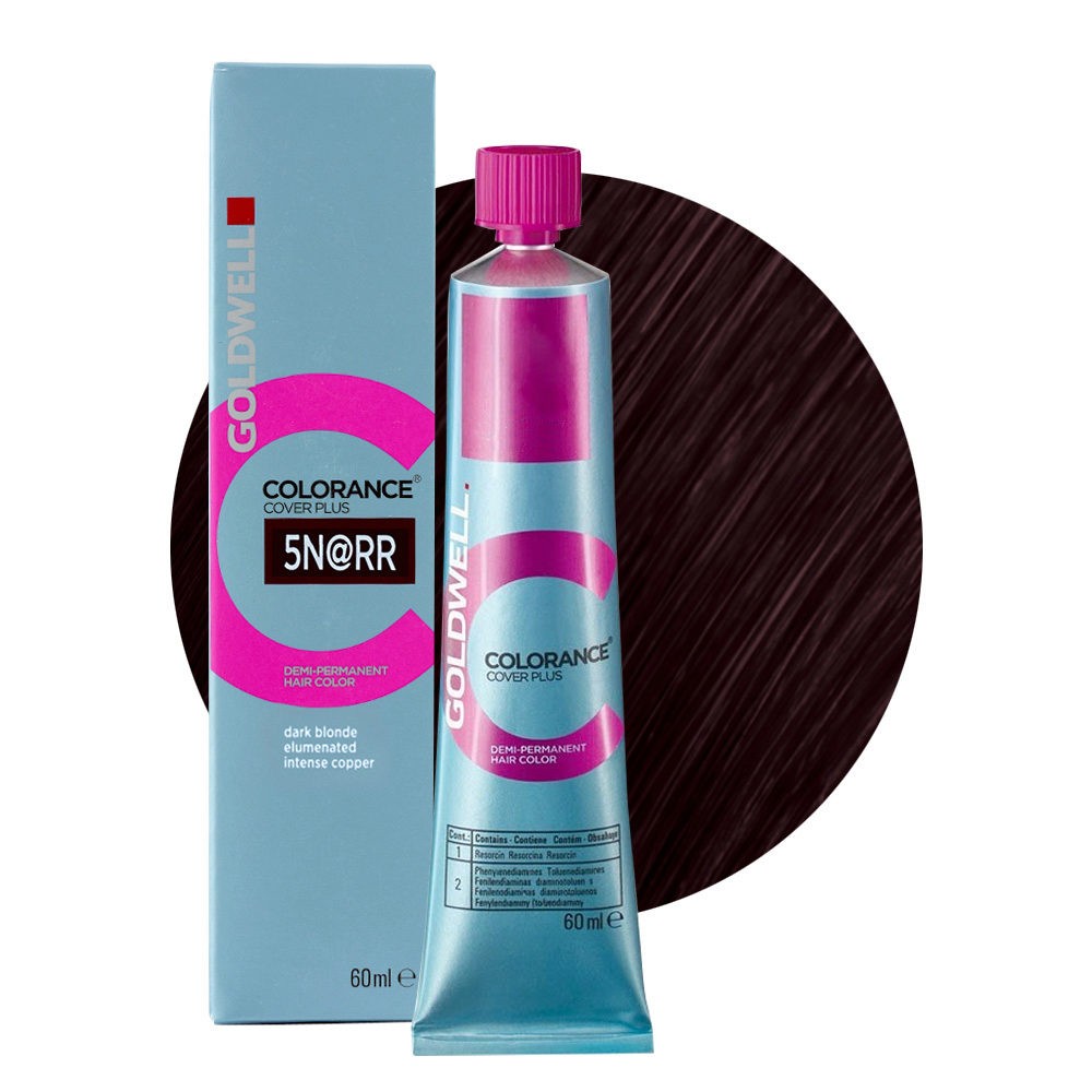 Goldwell - Tinte Colorance 5N@RR Marrón Claro Iluminado Rojo Brillante 60 ml