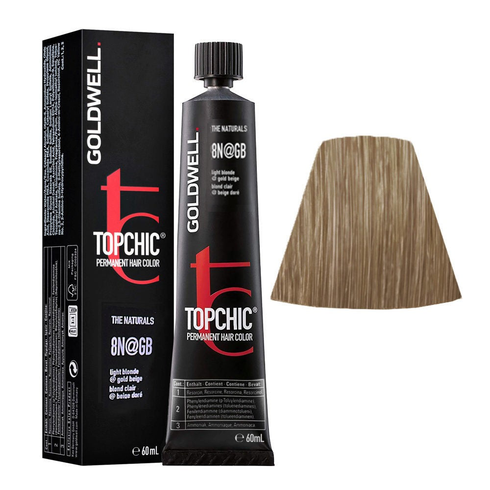 Goldwell - Topchic 8N@GB Rubio Claro | Beige Dorado 60 ml