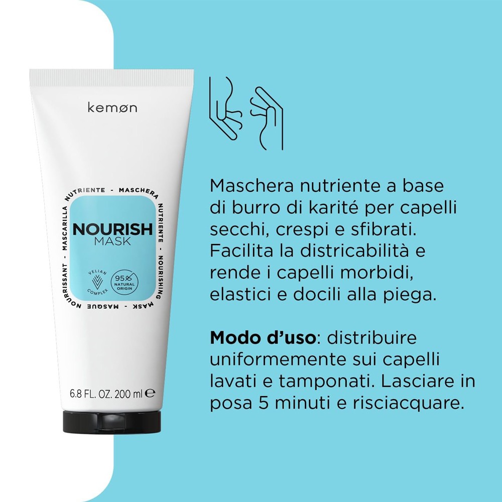 Kemon - Mascarilla Nutritiva Hair Care Nourish 200 ml