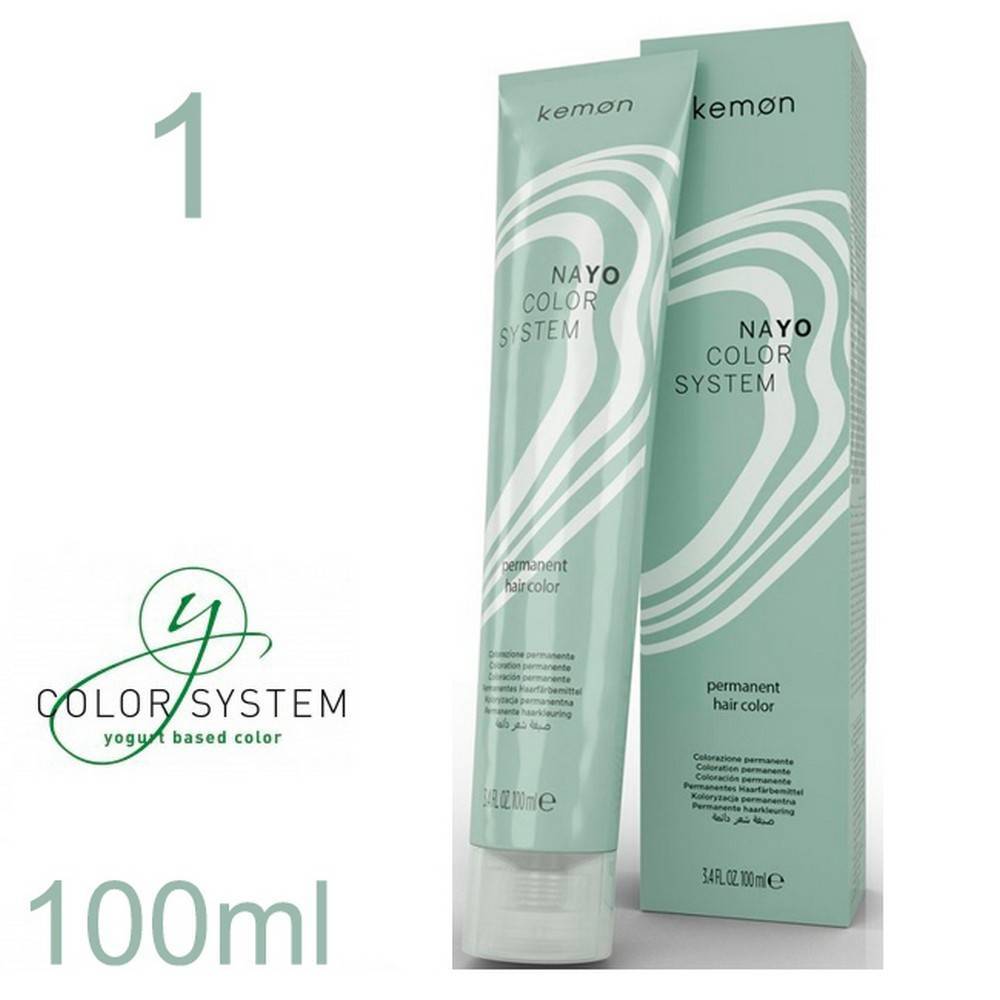 Kemon - Tinte Nayo Color Natural 1 Negro 100 ml