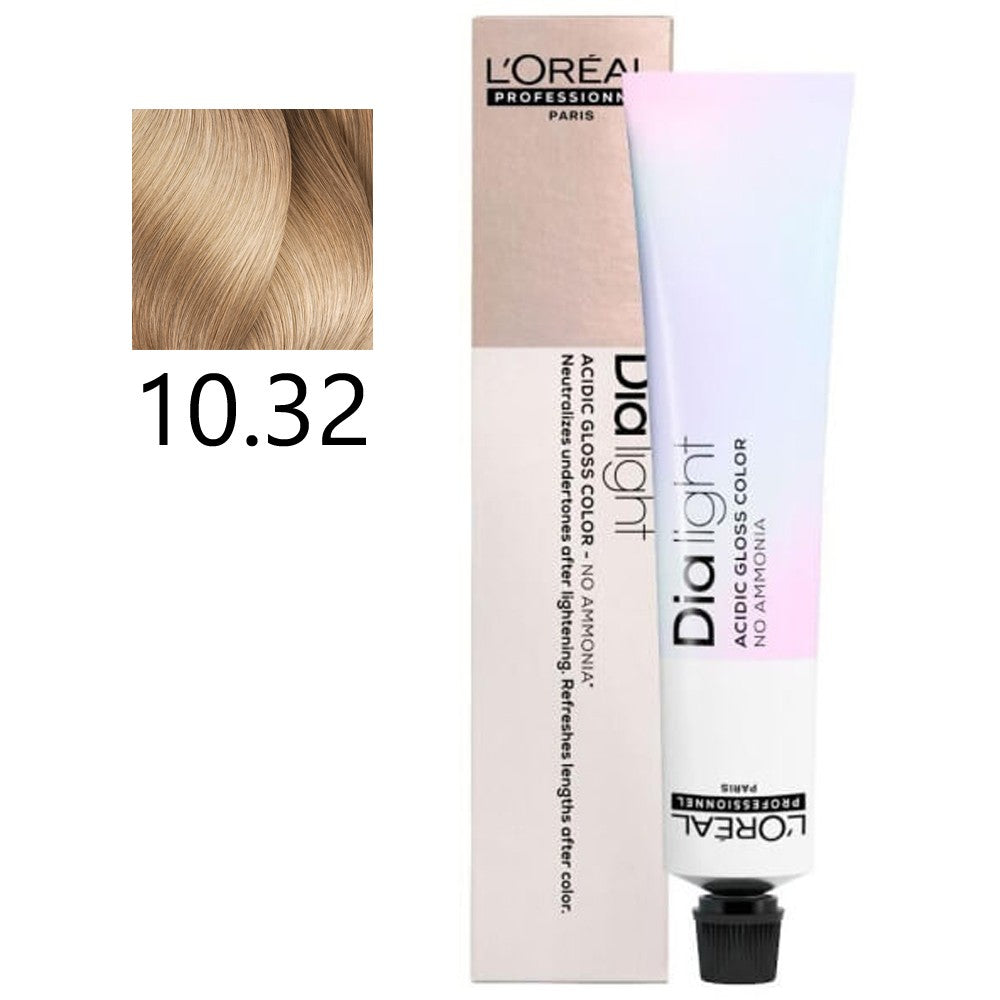 L'Oréal Professionnel - Milkshake Rubio Platino Dorado Irisado 10.32 Dia Light 300 ml