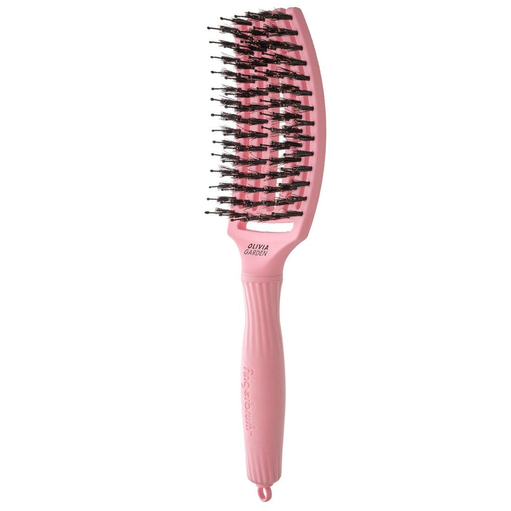 Olivia Garden - Cepillo Fingerbrush Soft Pink - 1 Unidad