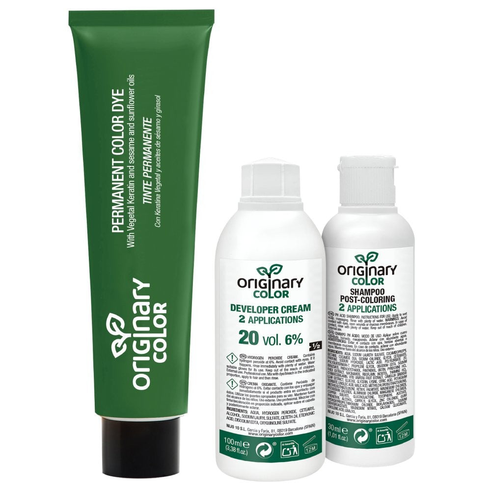 Originary Color - Kit de Coloración Profesional Permanente 5 Castaño Claro
