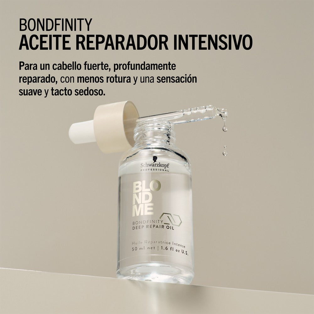 Schwarzkopf - Aceite Reparador Intensivo BlondMe Bondfinity Deep Repair Oil 50 ml