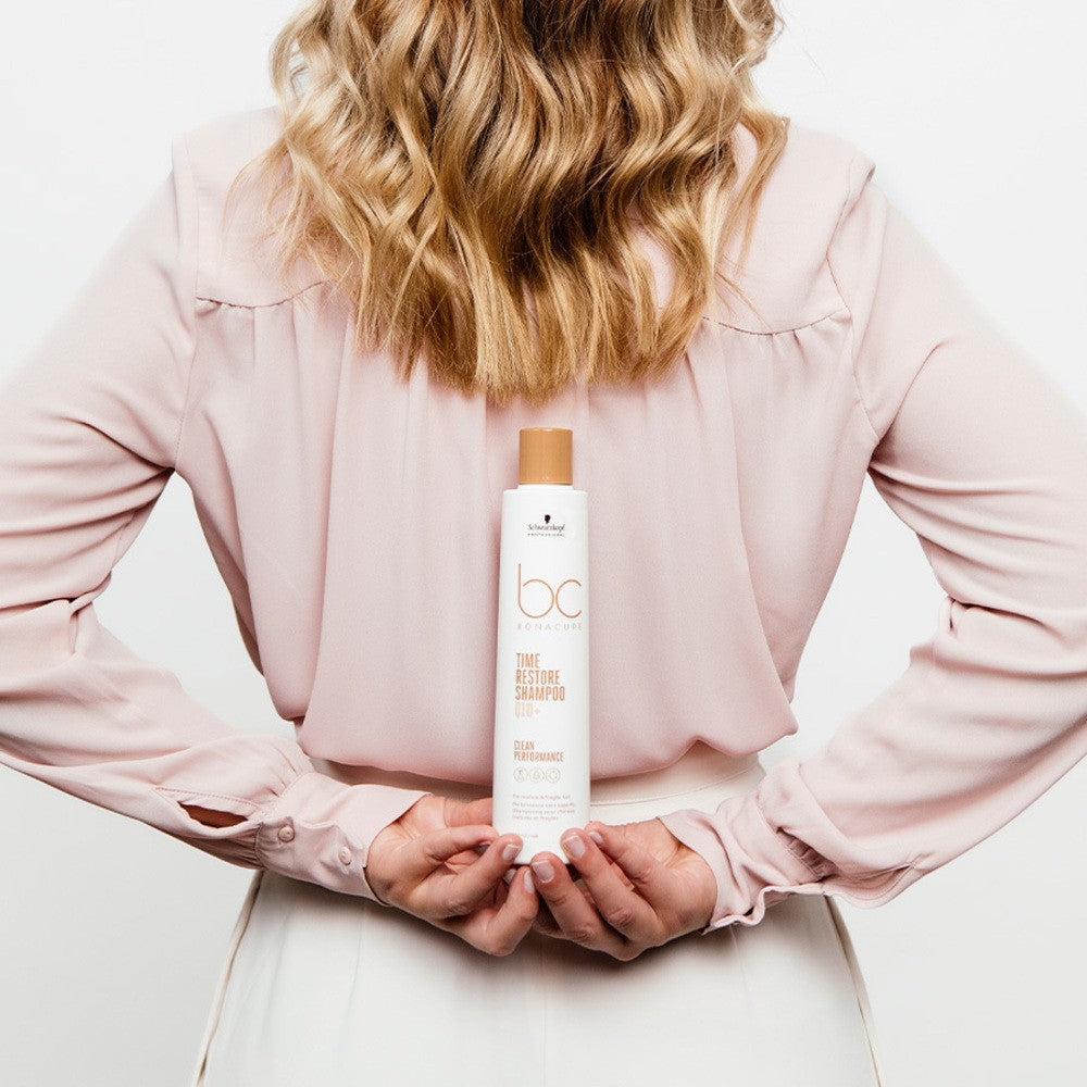 Schwarzkopf - Champú Antiedad BC Bonacure Clean Q10+ Time Restore 250 ml