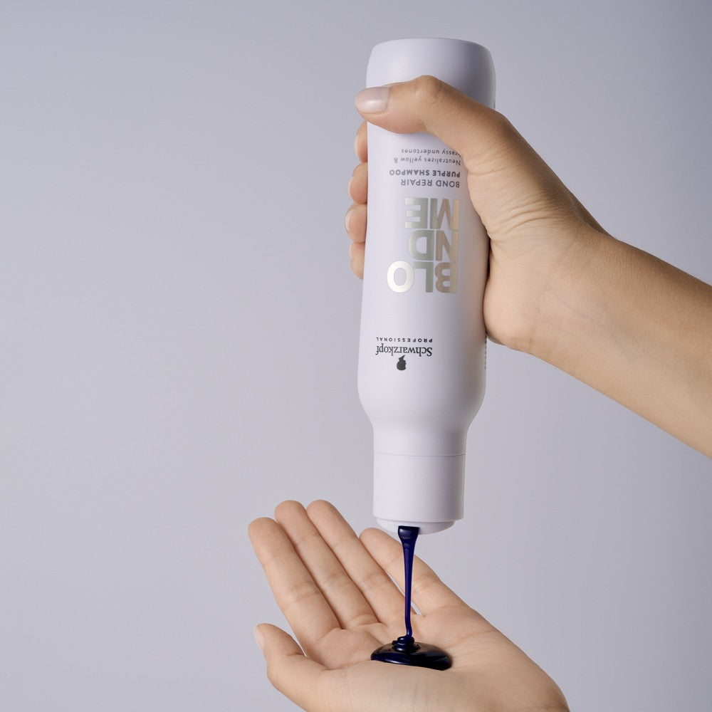 Schwarzkopf - Champú Morado BlondMe Bond Repair Purple 300 ml