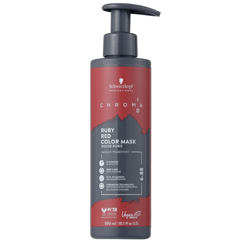 Schwarzkopf - Mascarilla De Color Chroma ID 6-88 Rojo Rubí 300 ml