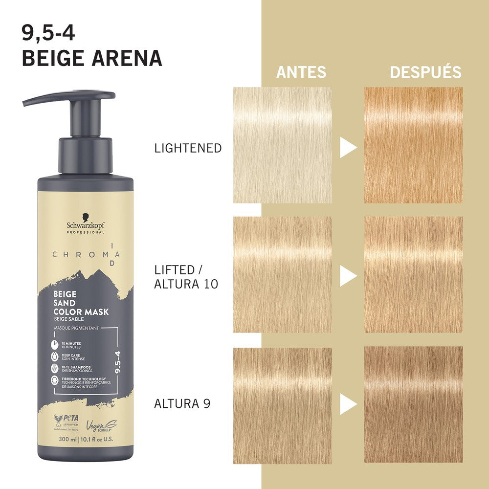 Schwarzkopf - Mascarilla De Color Chroma ID 9,5-4 Beige Arena 300 ml
