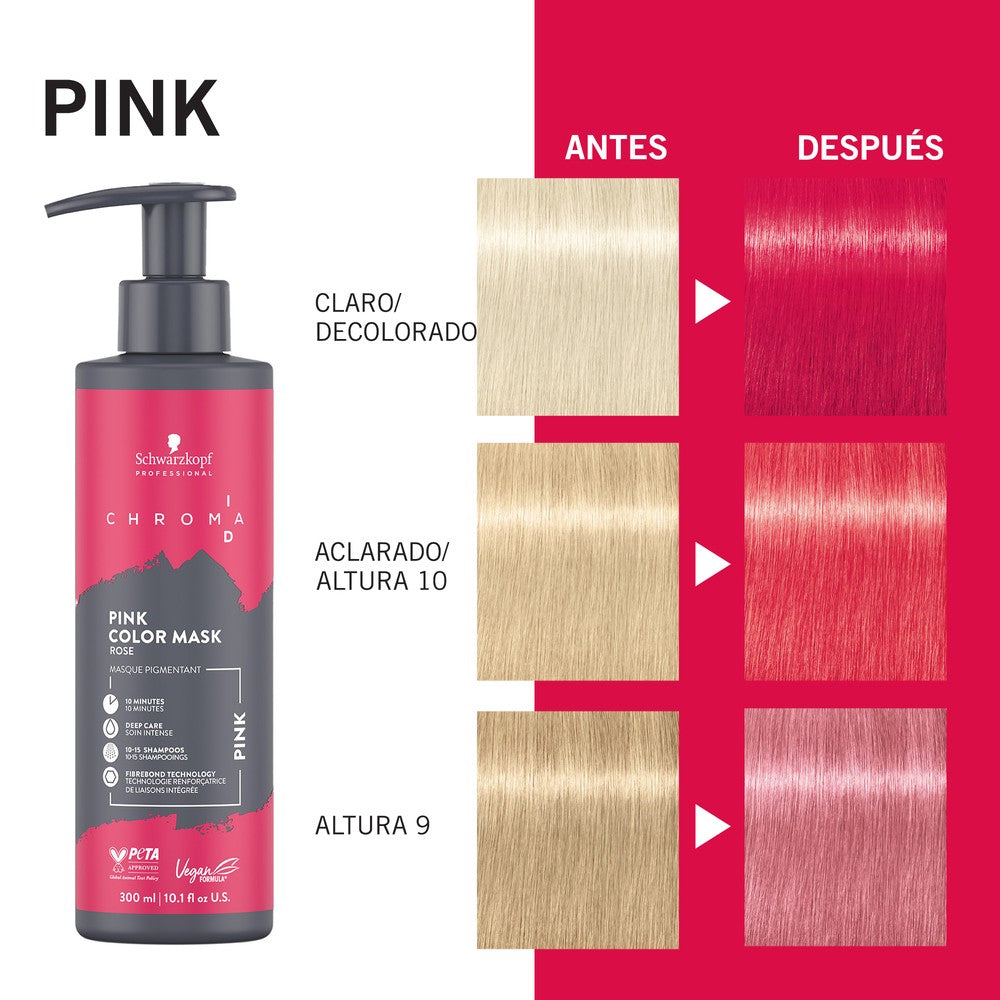 Schwarzkopf - Mascarilla De Color Rosa Chroma ID PINK 300 ml