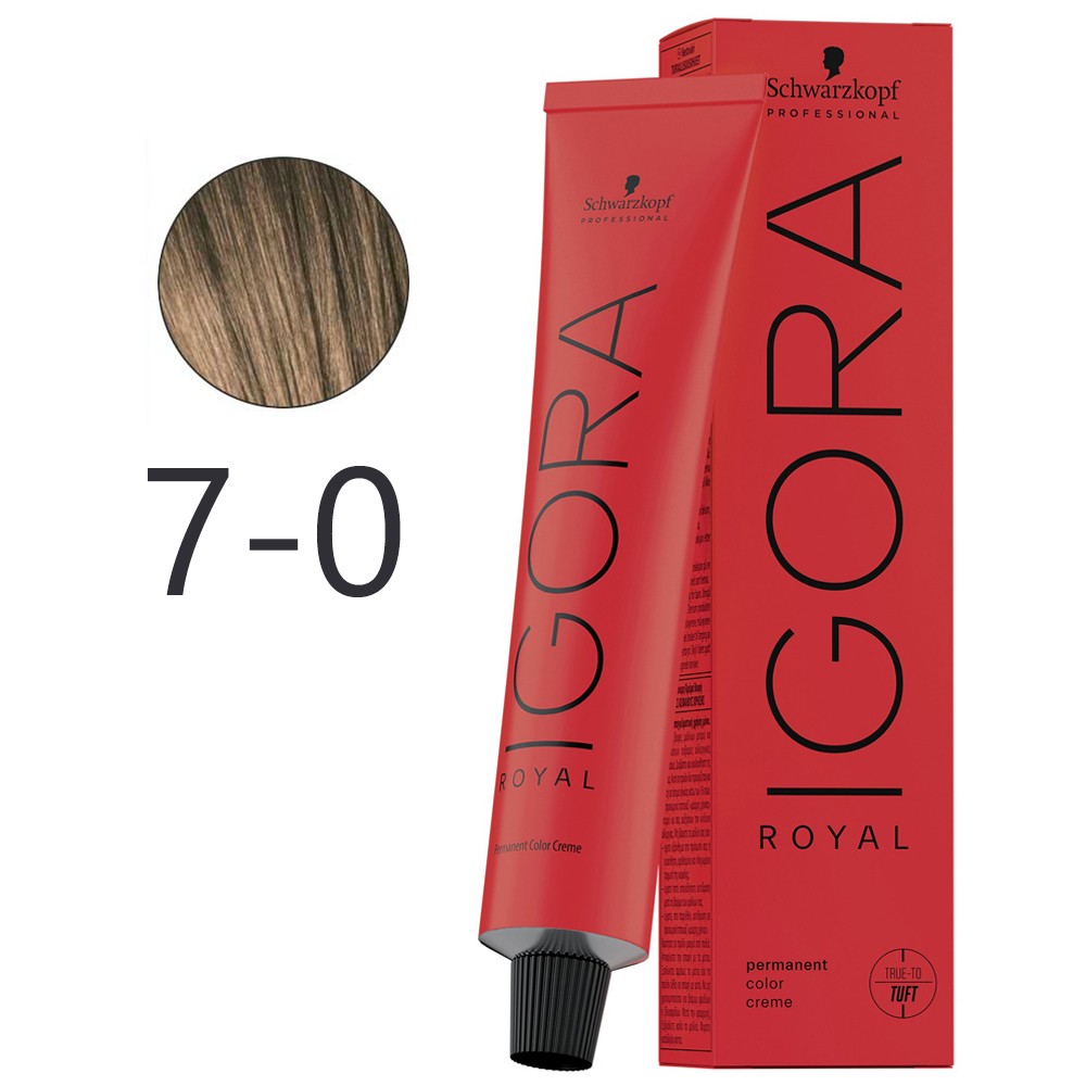 イゴラ　ロイヤル　大量 A　まとめ　75本　IGORA  Schwarzkopf - Igora Royal Permanent Hair Color 7-0 Medium Natural Blon