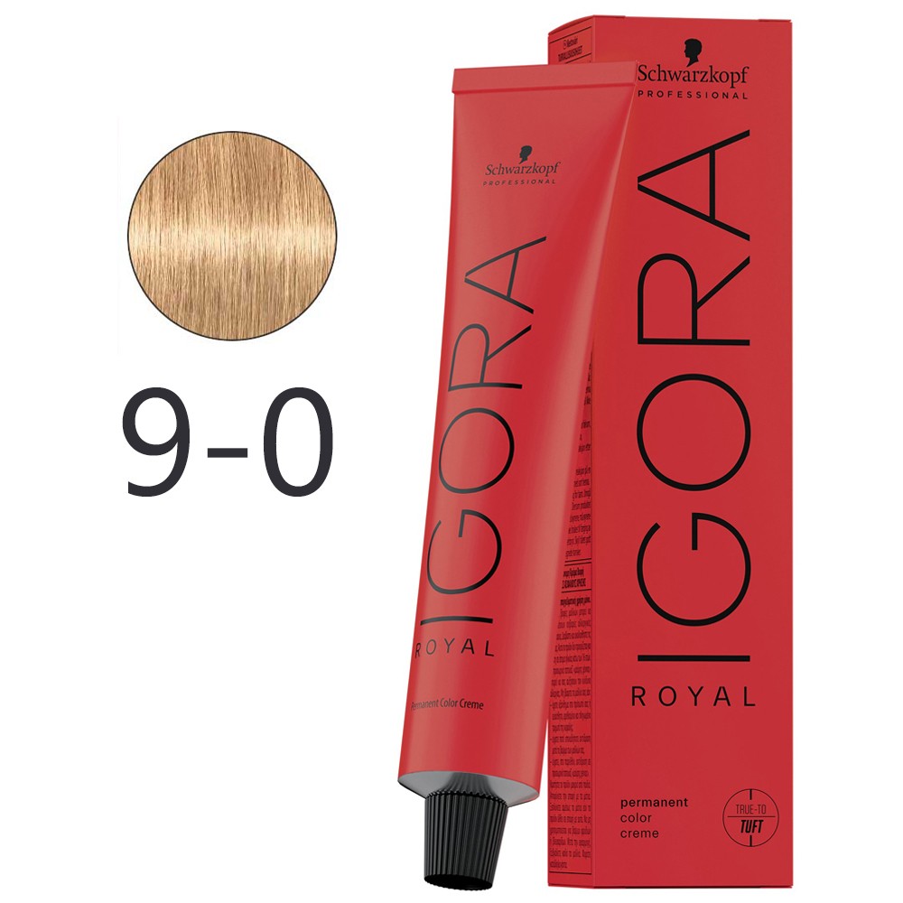 Schwarzkopf - Igora Royal Permanent Hair Color 9-0 Very Light Natural