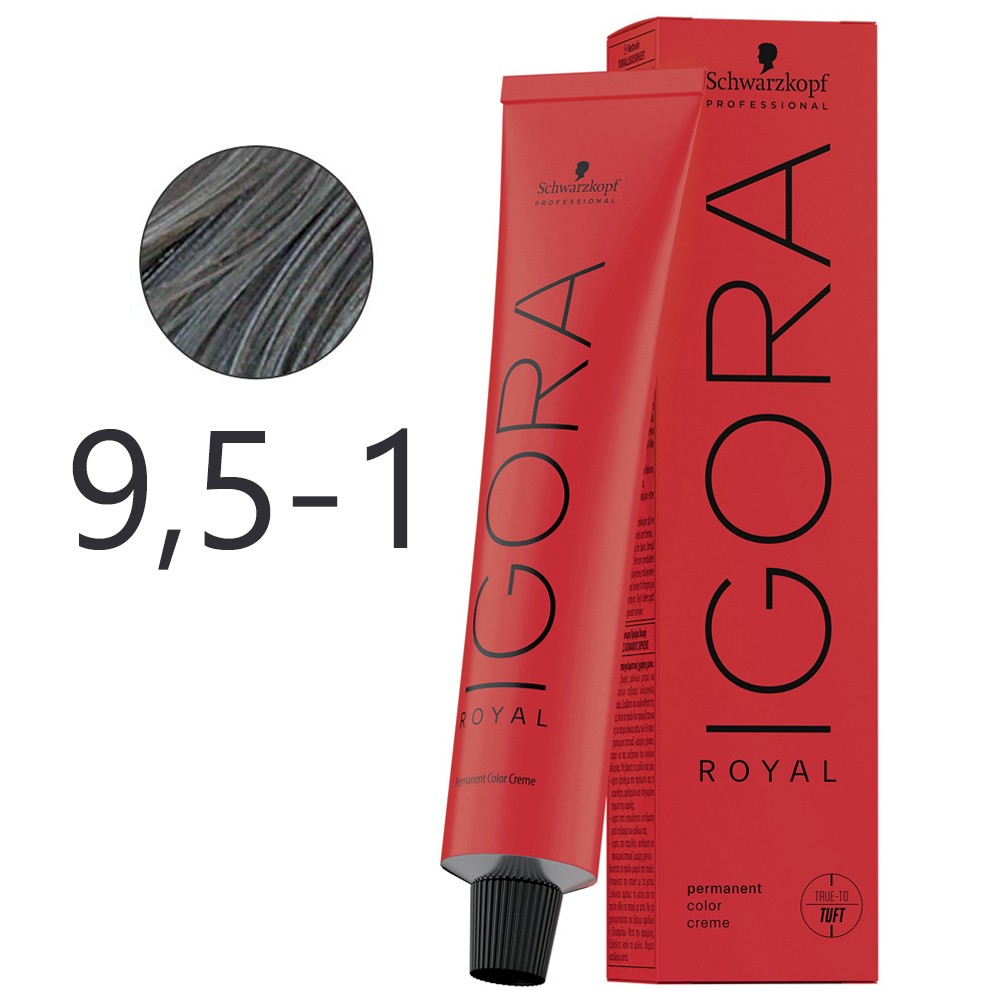 Schwarzkopf - Permanent Dye Igora Royal 9.5-1 Pearl Pastel 60 ml