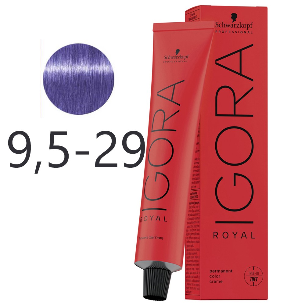 Schwarzkopf - Tinte Permanente Igora Royal 9,5-29 Lavanda Pastel 60 ml