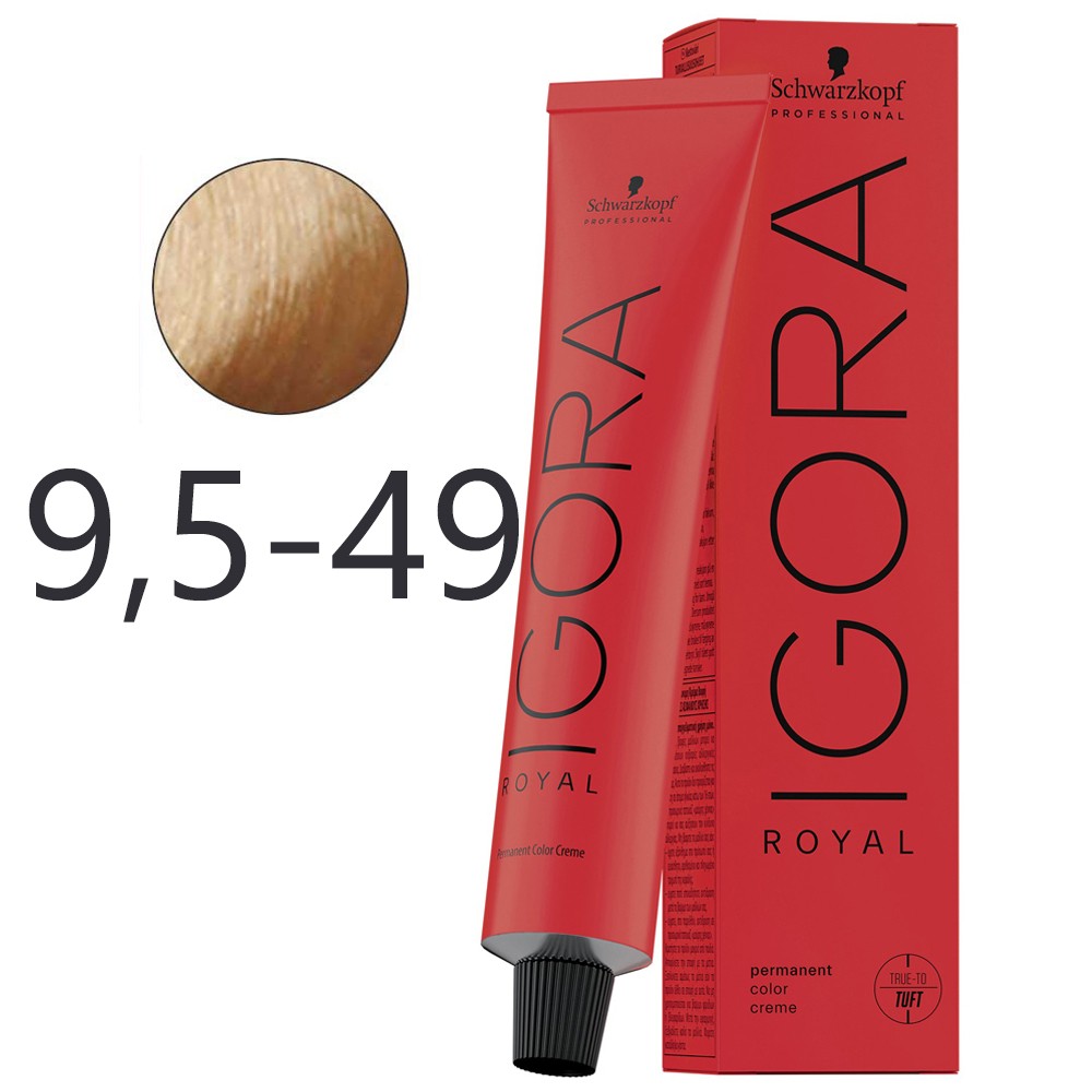 Schwarzkopf - Igora Royal Permanent Dye 9.5-49 Nude Pastel 60 ml