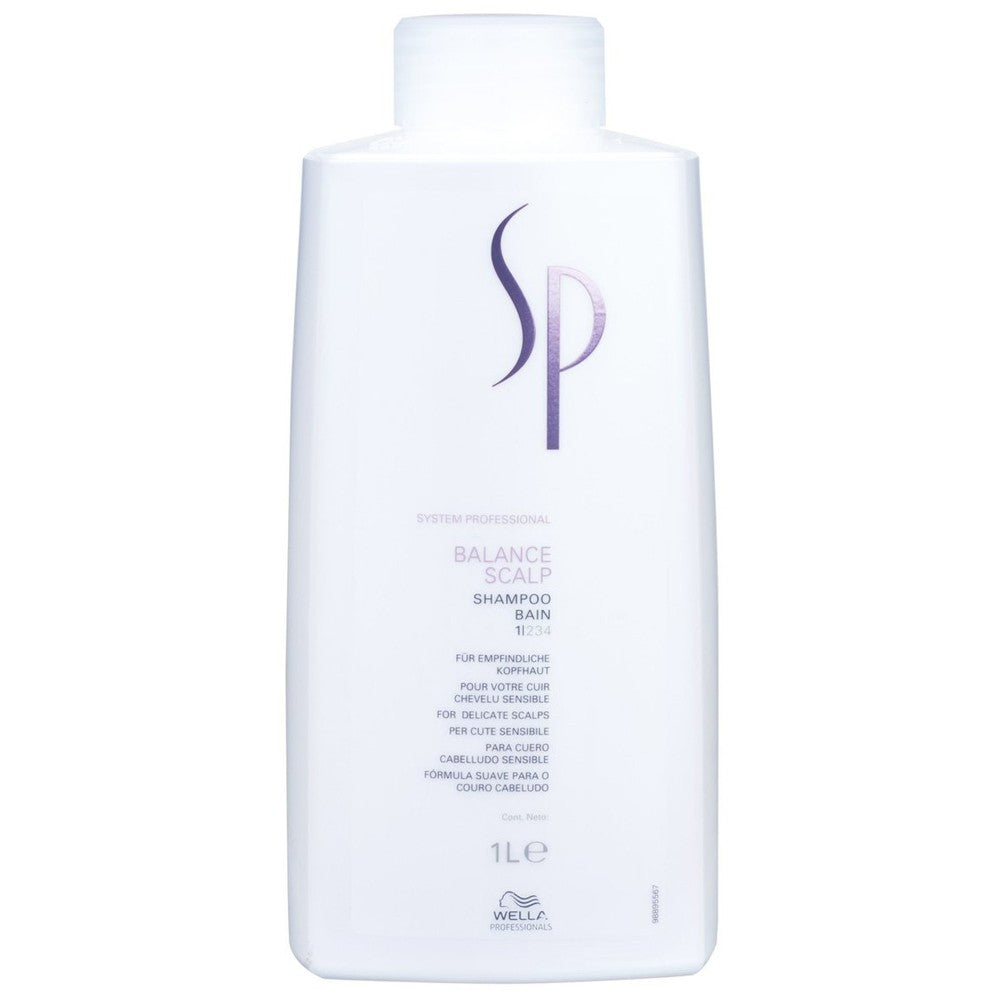 Wella - Champú para Cuero Cabelludo Sensible SP Balance Scalp 1000 ml