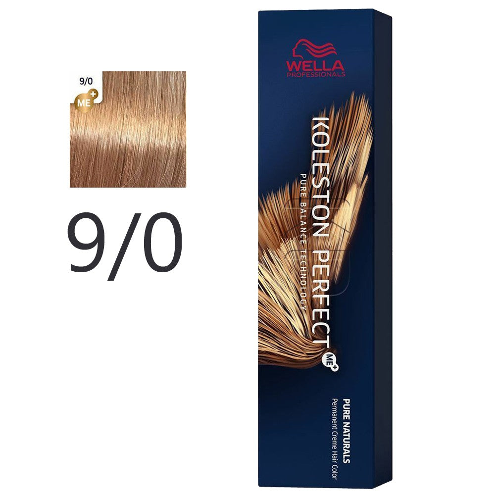 Wella - Crema Permanente Koleston PerfectMe+ 9/0 Rubio Muy Claro Natural 60 ml