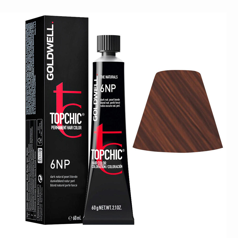 Goldwell - Topchic 6NP Rubio Oscuro Natural Perlado 60 ml