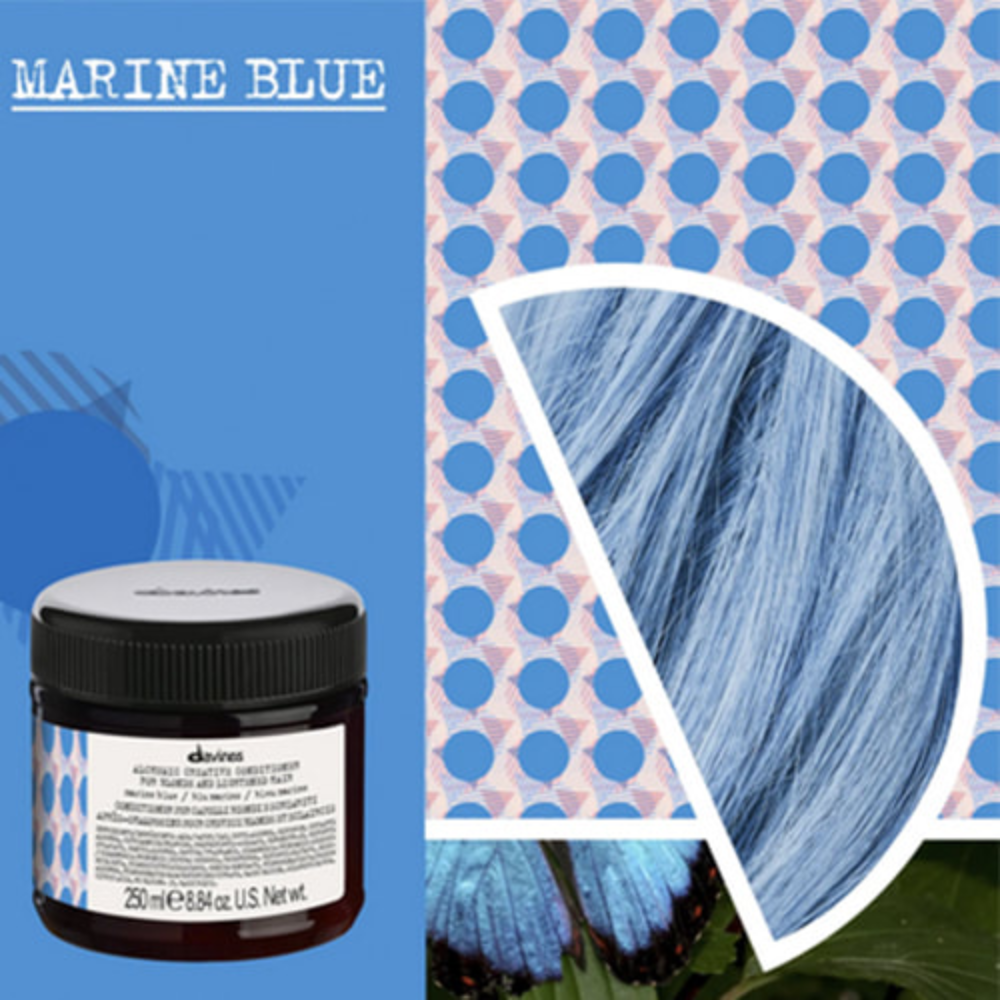 Davines - Acondicionador con Pigmentos Azul Marino Alchemic Marine Blue 250 ml