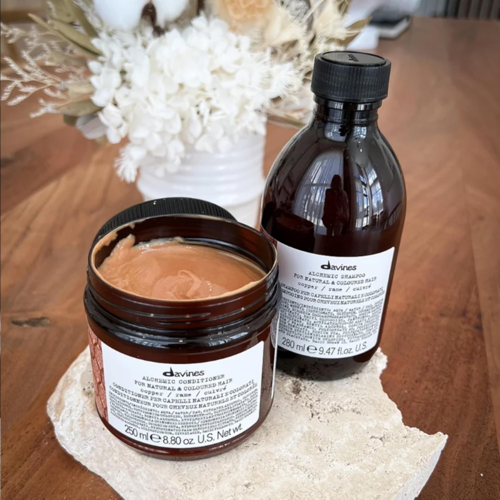 Davines - Champú con Pigmentos Cobrizo Alchemic Copper 280 ml