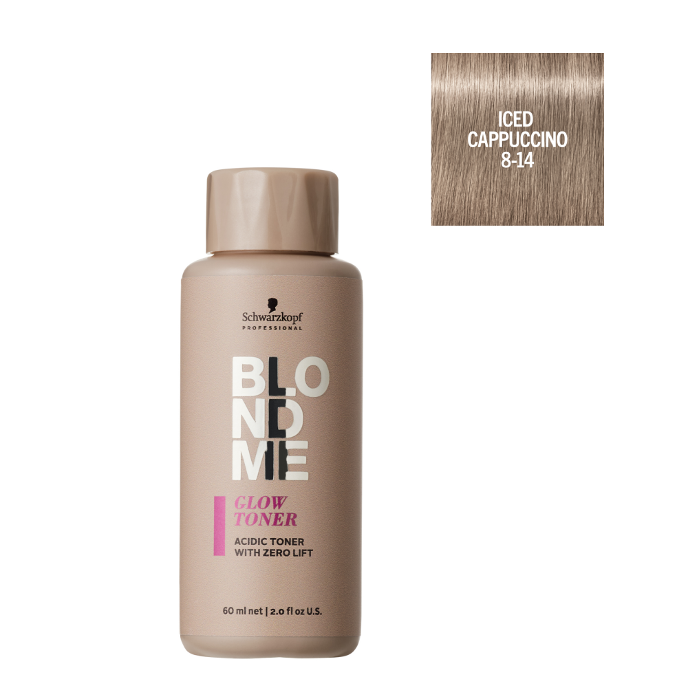 Schwarzkopf - Matizador de Brillo BlondMe Glow Toner 8-14 Capuccino Helado 60 ml
