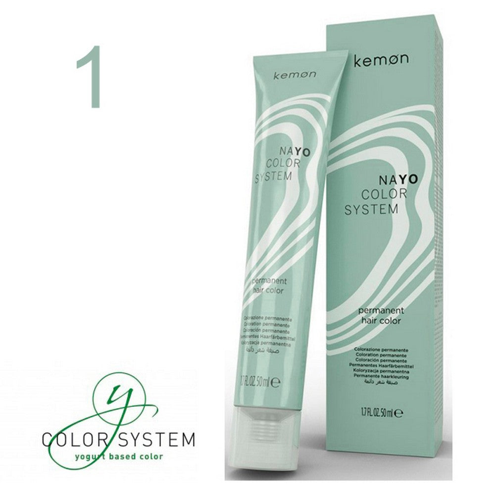 Kemon - Tinte Nayo Color Natural 1 Negro 50 ml