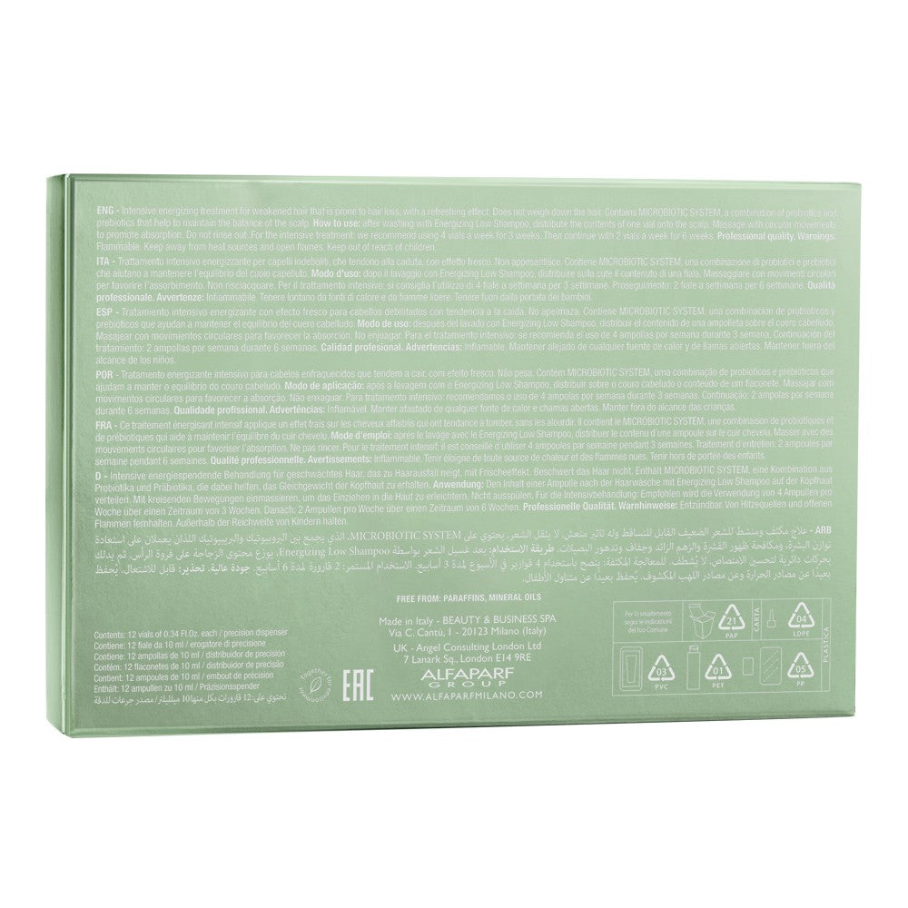 Alfaparf - Ampollas Anticaída Semi di Lino Scalp Renew Energizing Lotion 12 x 10 ml