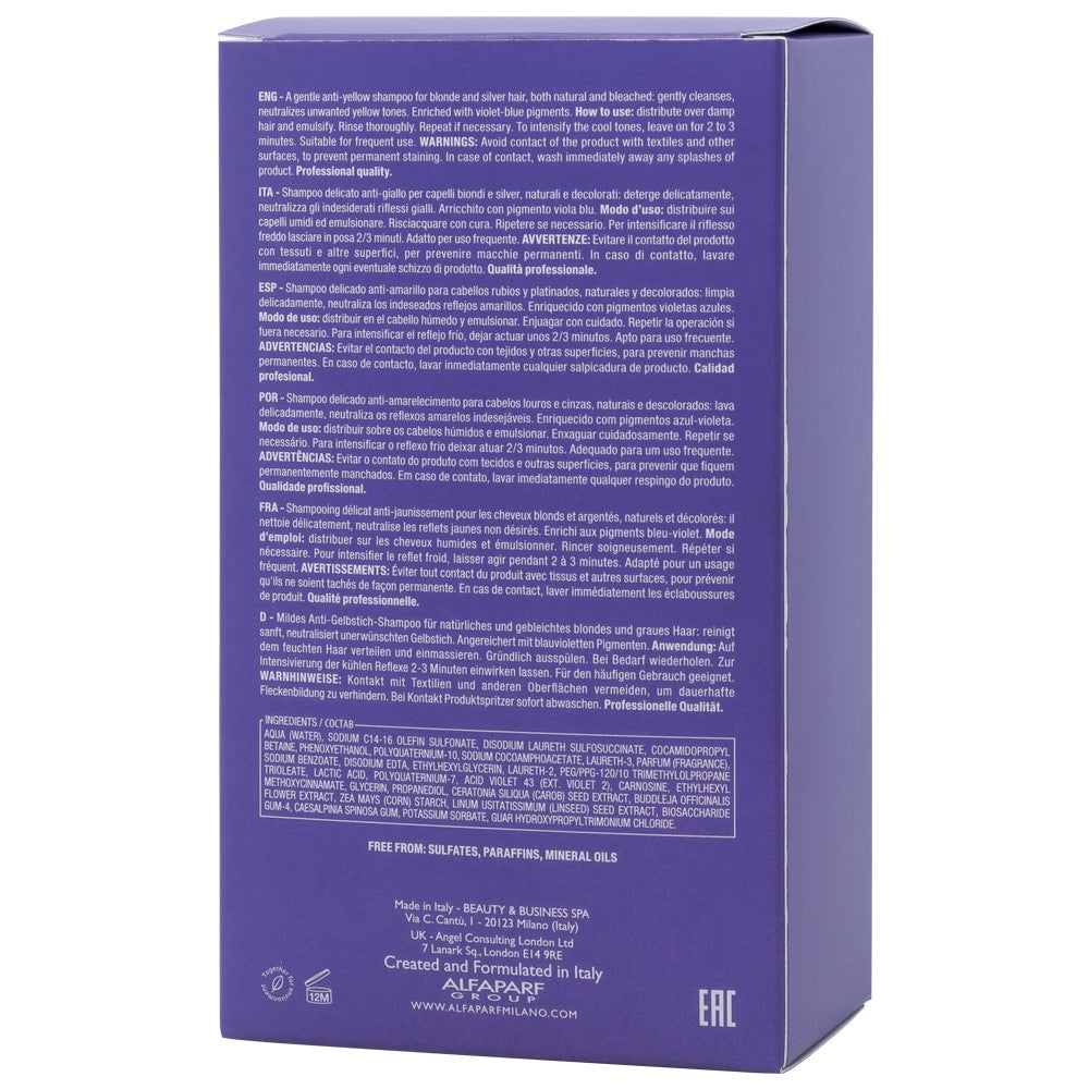 Alfaparf - Semi di Lino Blonde Anti-Yellow Low Champú 250 ml