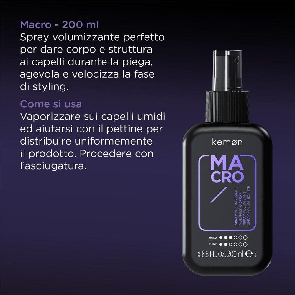 Kemon - Spray Voluminizante Hair Style Macro 200 ml