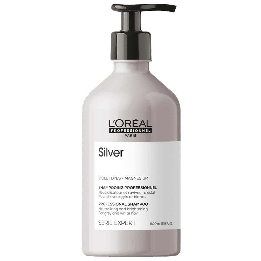 L'Oréal Professionnel - Champú para Cabellos Grises y Blancos Silver 500 ml