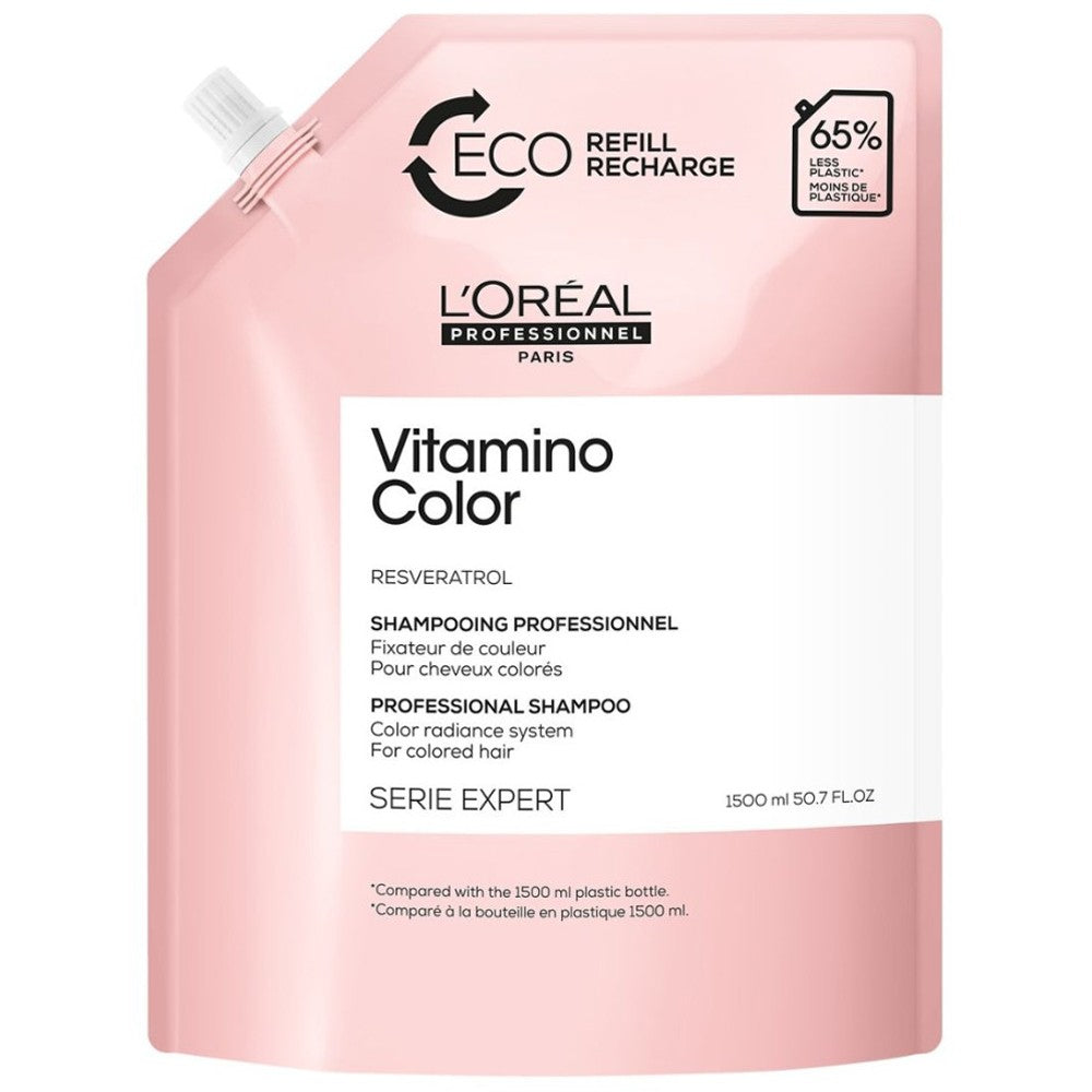 L'Oréal Professionnel - Refill de Champú Protector del Color Vitamino Color 1500 ml