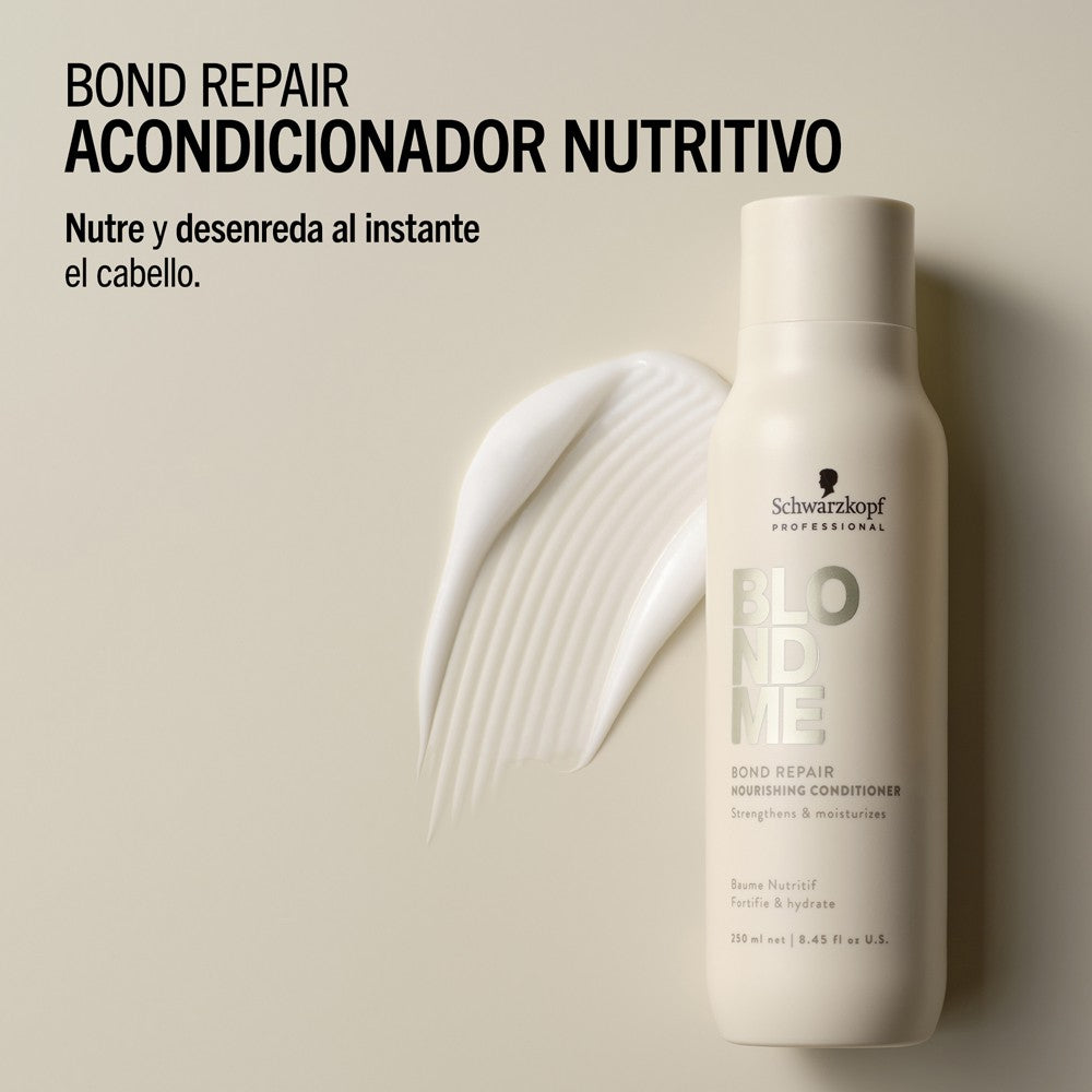 Schwarzkopf - Acondicionador Nutritivo BlondMe Bond Repair Nourishing 250 ml