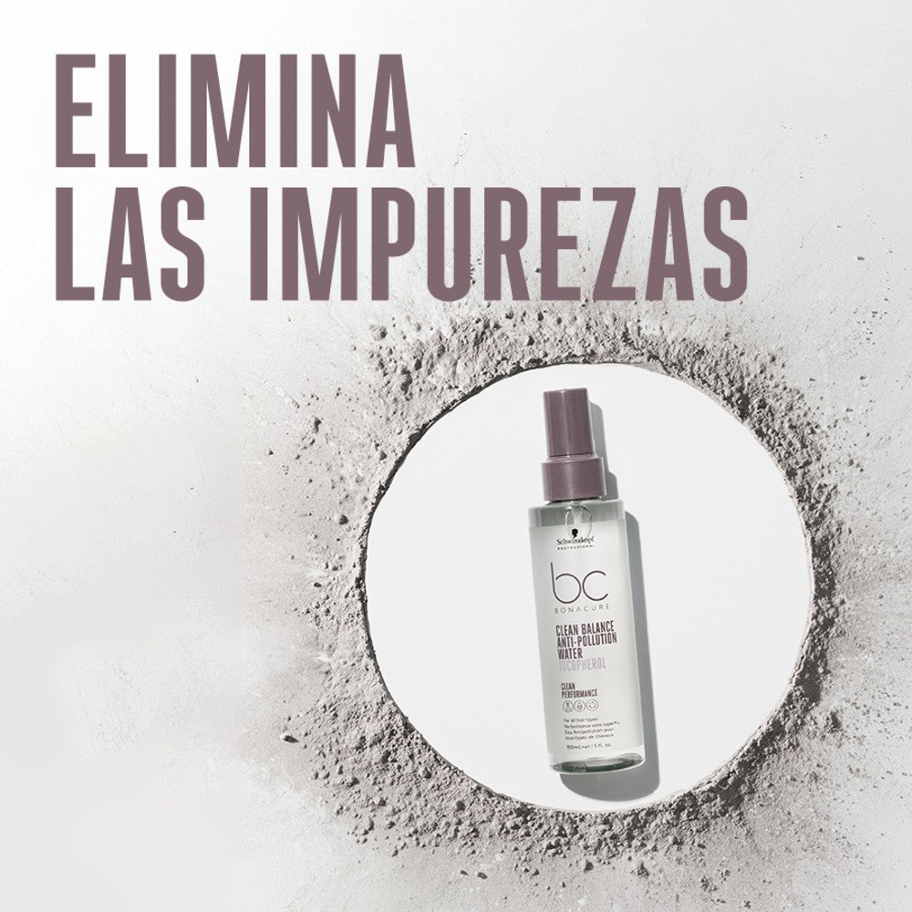 Schwarzkopf - Agua Anticontaminación Termoprotectora BC Bonacure Clean Balance 150 ml