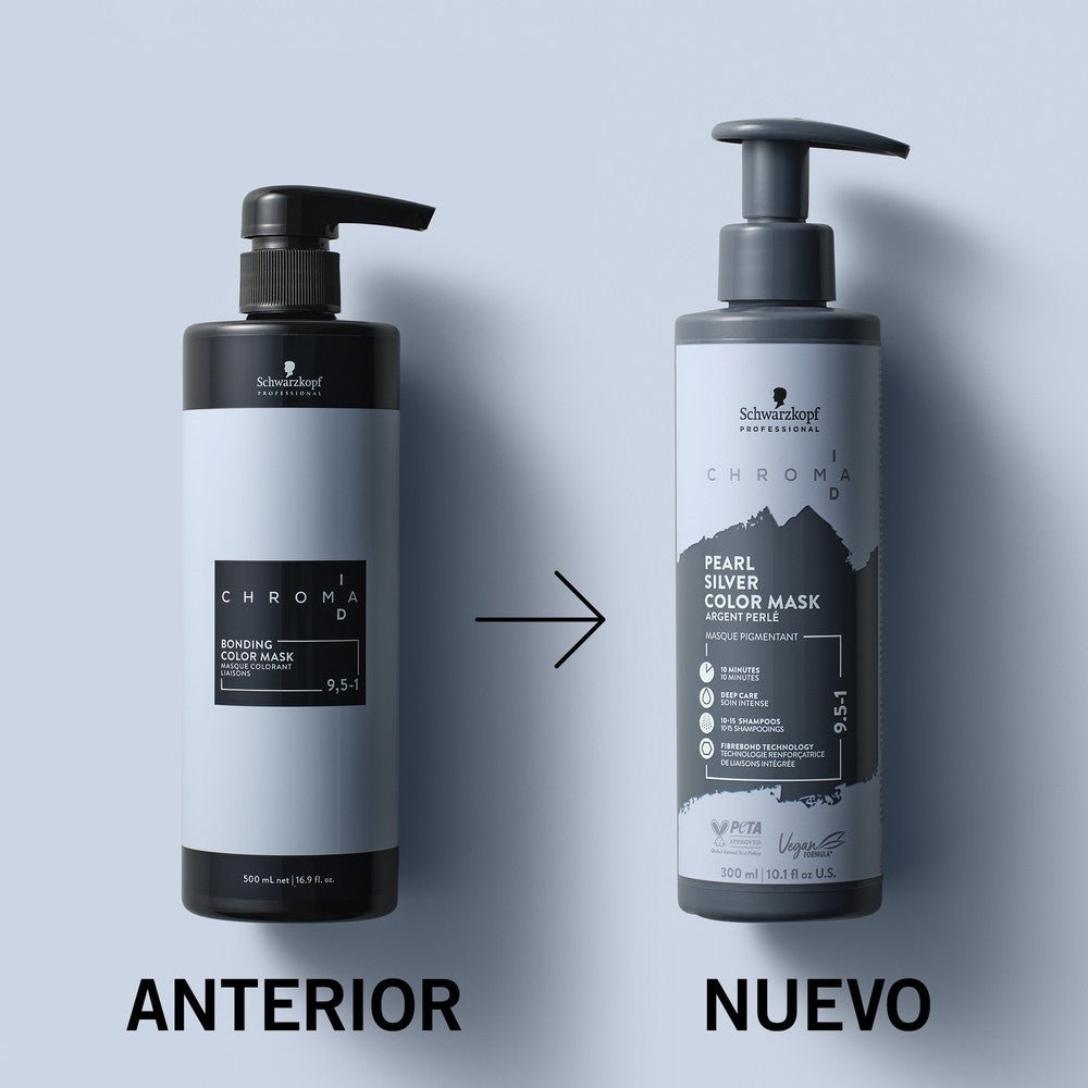 Schwarzkopf - Mascarilla De Color Chroma ID 9,5-1 Plata Perlado 300 ml