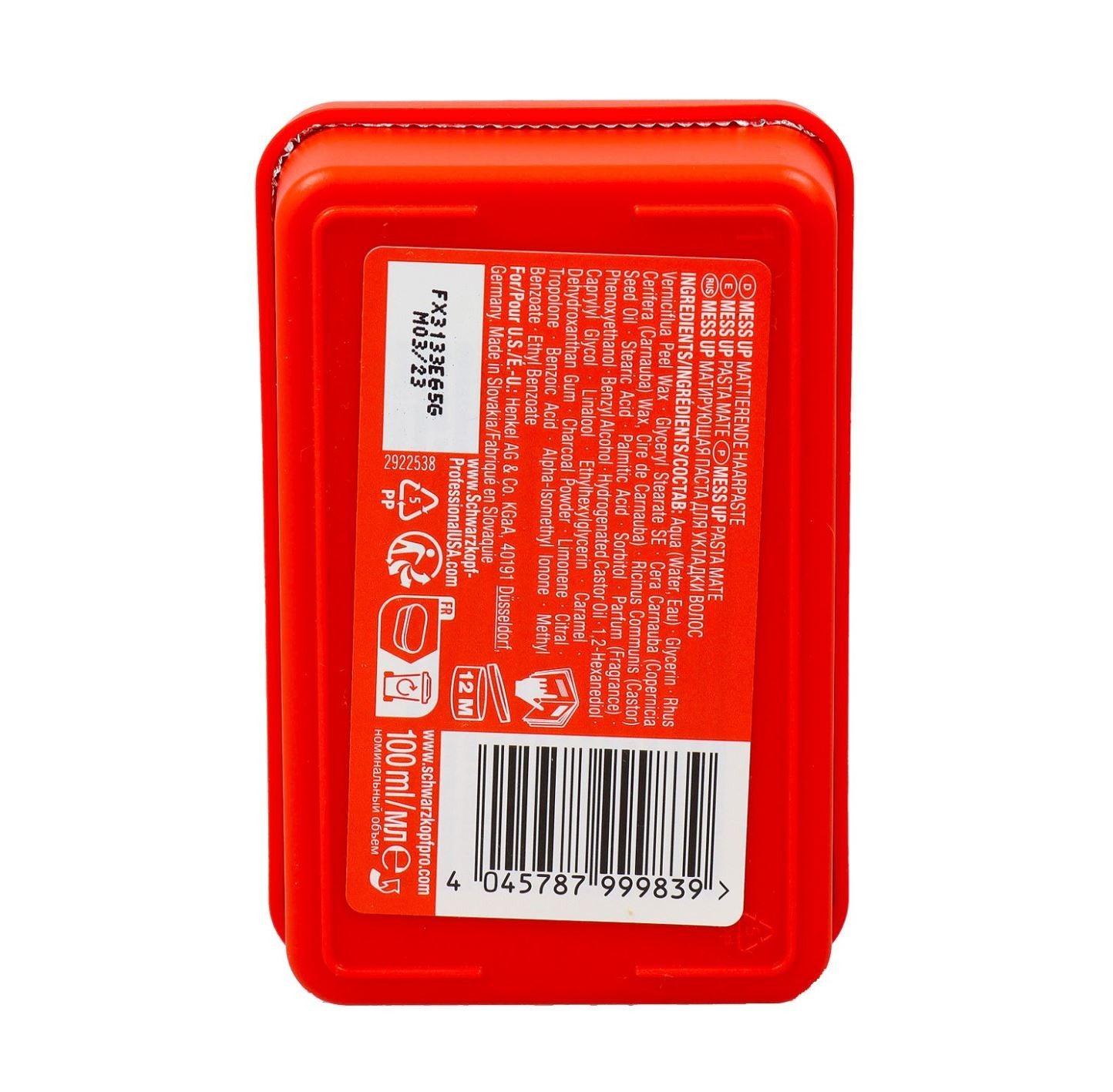 Schwarzkopf - Pasta Mate OSiS+ Mess Up 100 ml