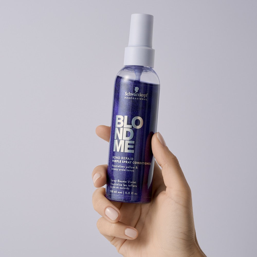 Schwarzkopf - Spray Acondicionador Morado BlondMe Bond Repair Purple 150 ml