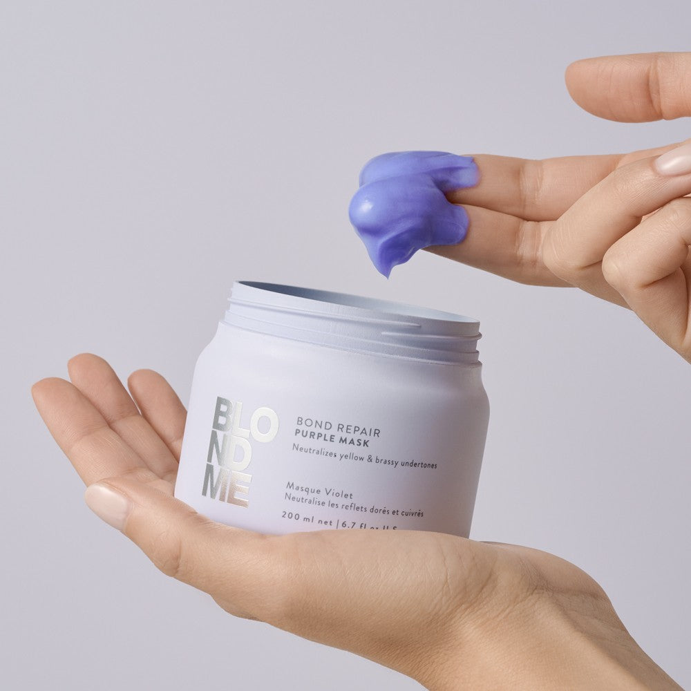 Schwarzkopf - Tratamiento Morado BlondMe Bond Repair Purple Mask 200 ml