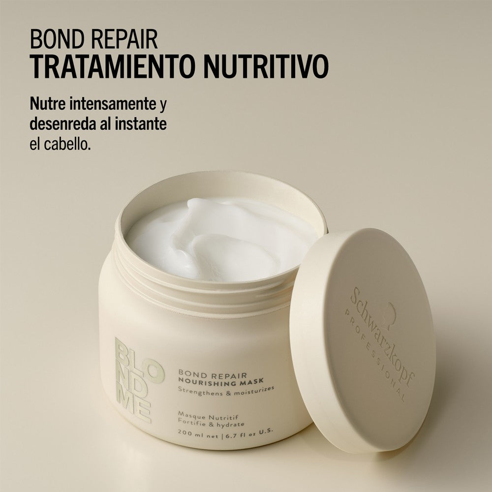 Schwarzkopf - Tratamiento Nutritivo BlondMe Bond Repair Nourishing Mask 200 ml