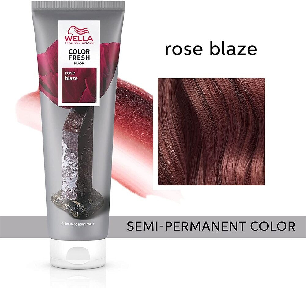 Wella - Mascarilla de Color - Color Fresh Rose Blaze 150 ml